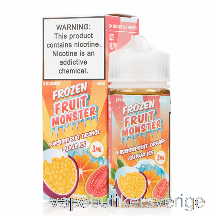 Vape Sverige Is Passionsfrukt Apelsin Guava - Fryst Frukt Monster - 100ml 0mg